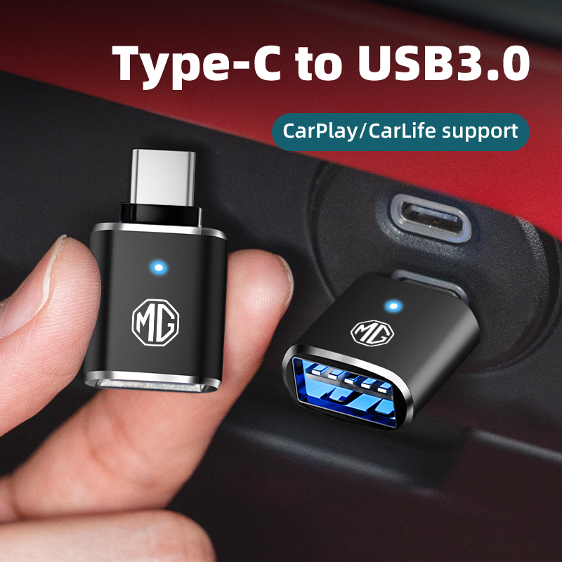 Lighting Interior Decor - 車載LEDタイプC-USB 3.0アダプターケーブルコンバーター、モーリスガレージMG 6 3 5 7