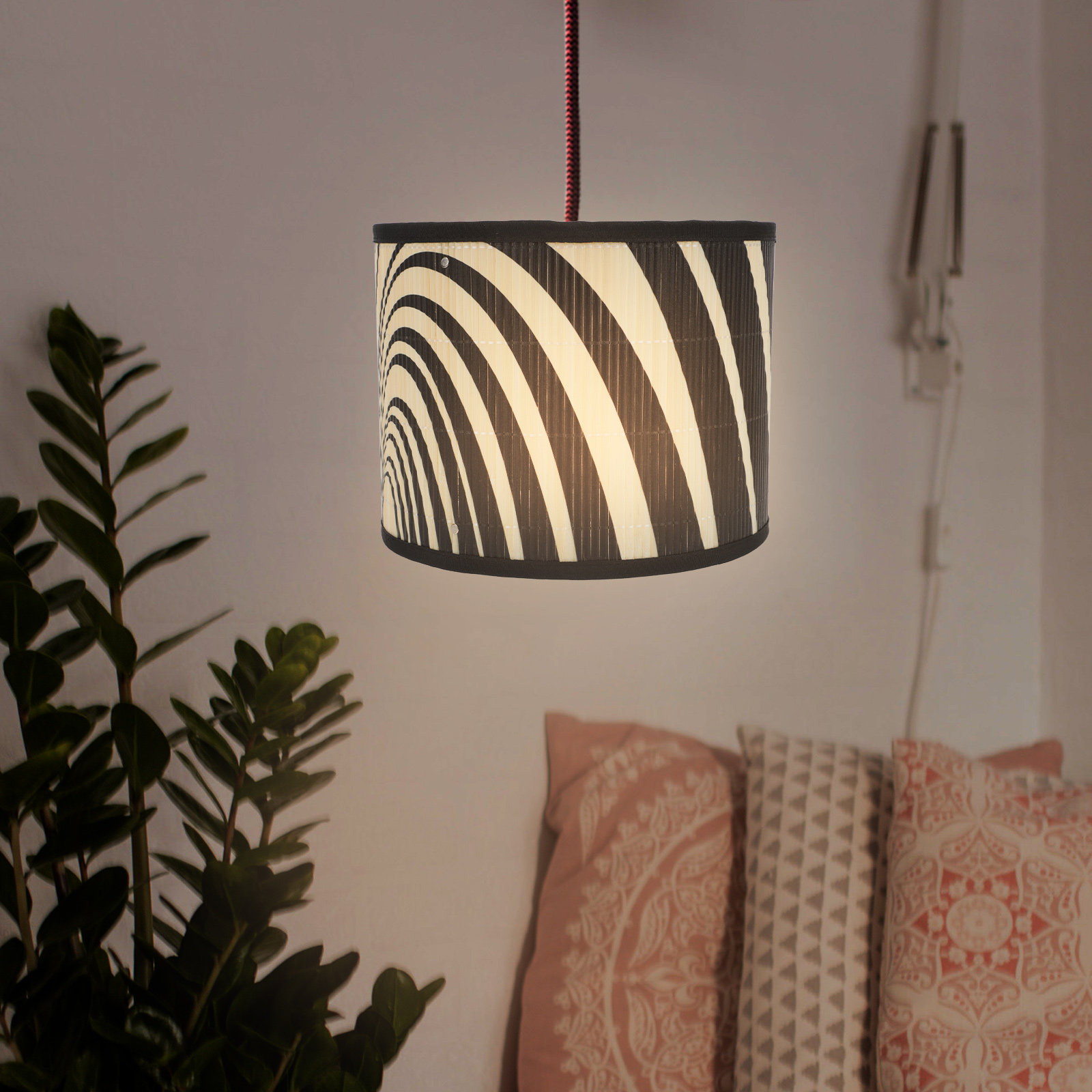 Geometric Lamp Shade - ランプシェード、幾何学模様、装飾的なライトカバー、寝室やリビングルームのランプに取り付け・取り外しが簡単、ランプ用アクセサリー。