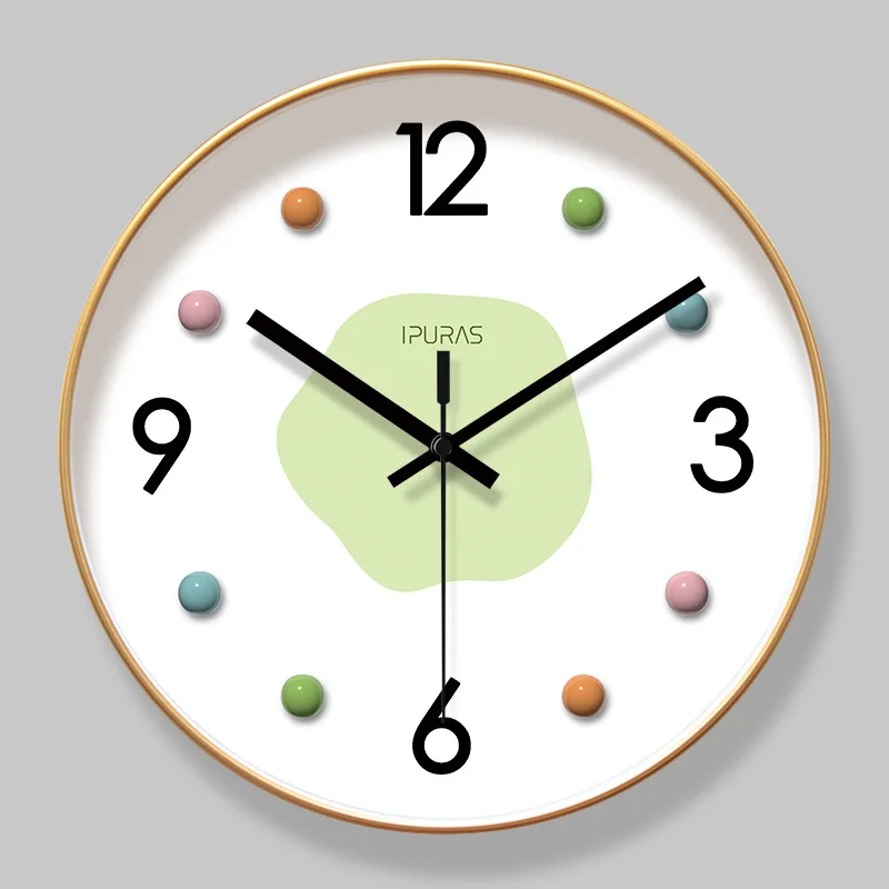 Lighting Home Decor Wall Clocks - 2026年ニューライトラグジュアリー北欧風壁掛け時計 リビングルーム クリエイティブな家の装飾時計 書斎 ダイニングルーム 静音クォーツ壁掛け時計