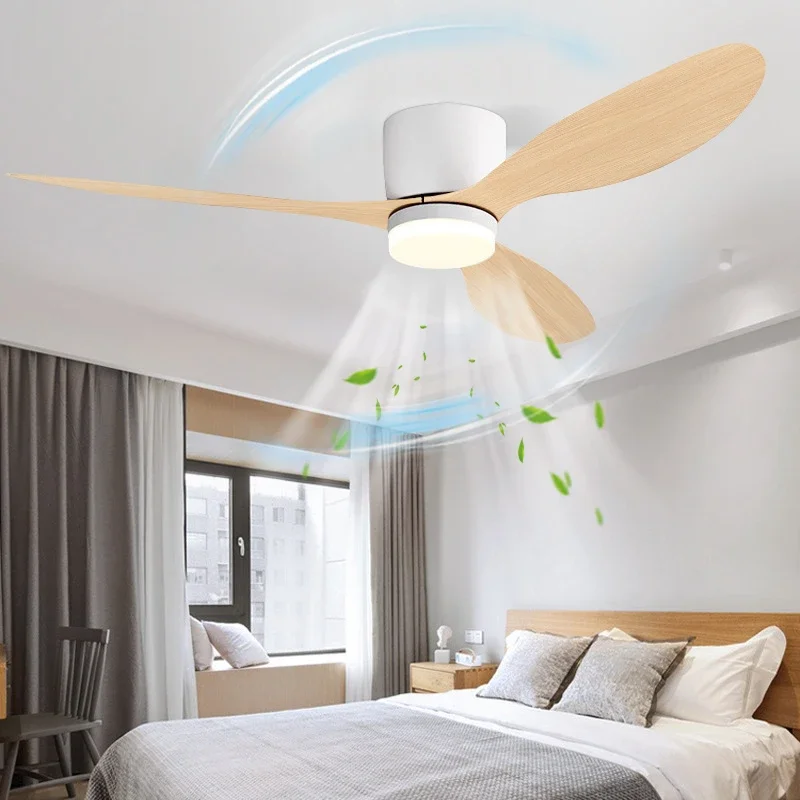 Decor Lighting Ceiling Fans - モダンなLEDシーリングファンライト、リモコン付き低床装飾ライト、寝室や家庭用のファン付き家庭用照明