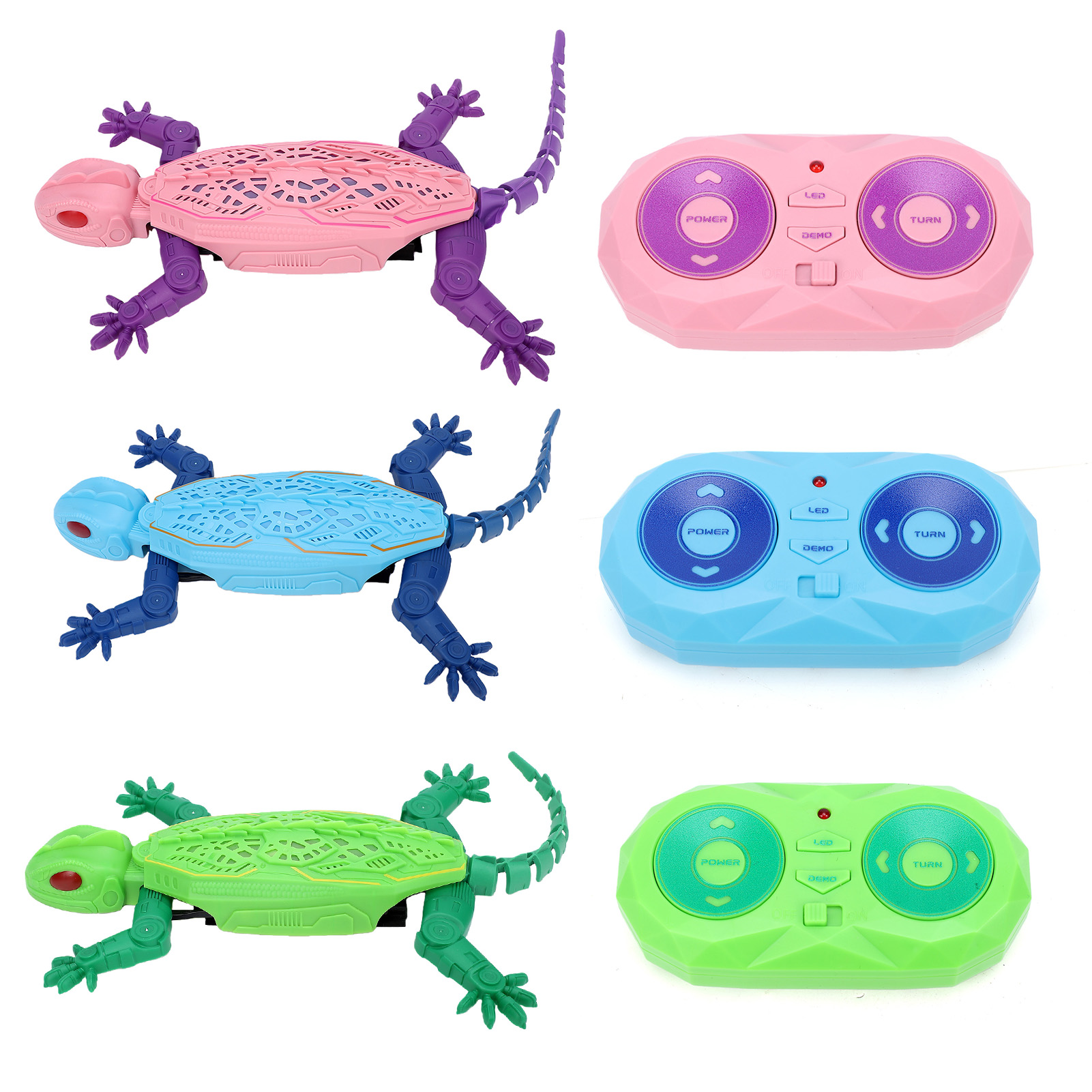 Gecko Lighting & Decor - リモコン Gecko、2.4GHz RC ウォールクローラー、LEDライト付き、充電式マルチモードクライミングアニマル
