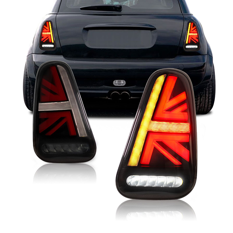 Union Lighting & Decor Reviews - ユニオンジャックスタイルLEDテールライト2個セット新品、ブレーキ・リバース・ターンシグナル付き、BMWミニクーパーR50 R52 R53 2001-2007年式対応