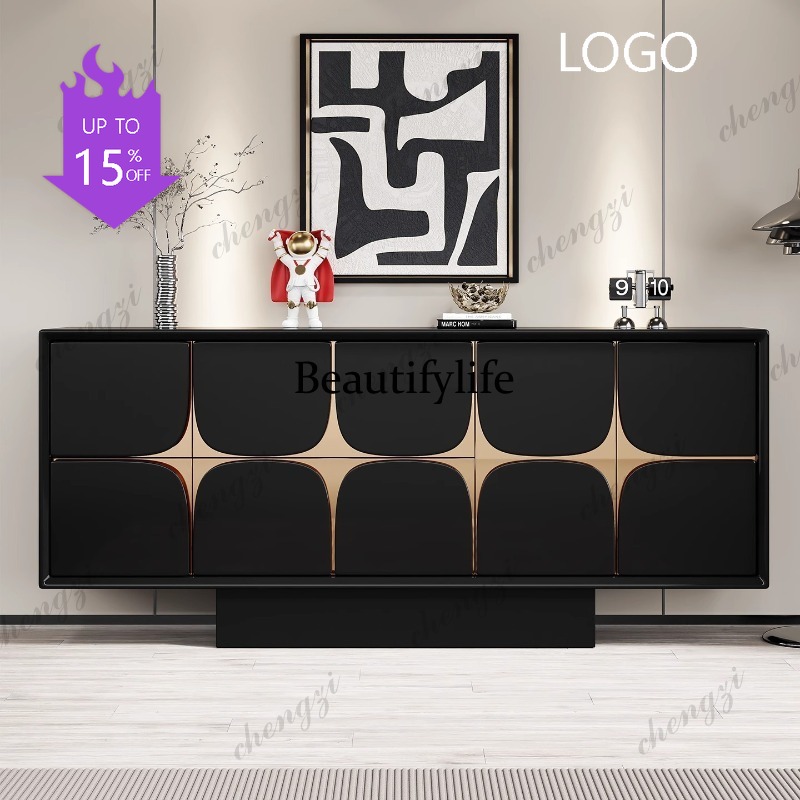 Lighting Decoration In Bedroom - D1089 イタリア製ライトラグジュアリードアキャビネット モダンミニマリスト無垢材装飾収納ダイニングサイドキャビネット 寝室ベッドサイドキャビネット