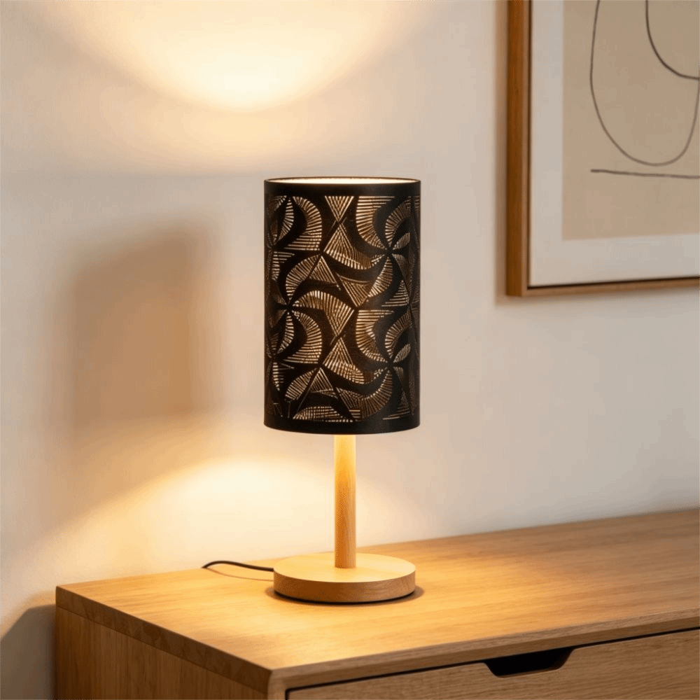 Geometric Lamp Shade - シンプルな鉄製ランプシェード幾何学模様中型シャンデリアランプシェード壁ランプシェード寝室用