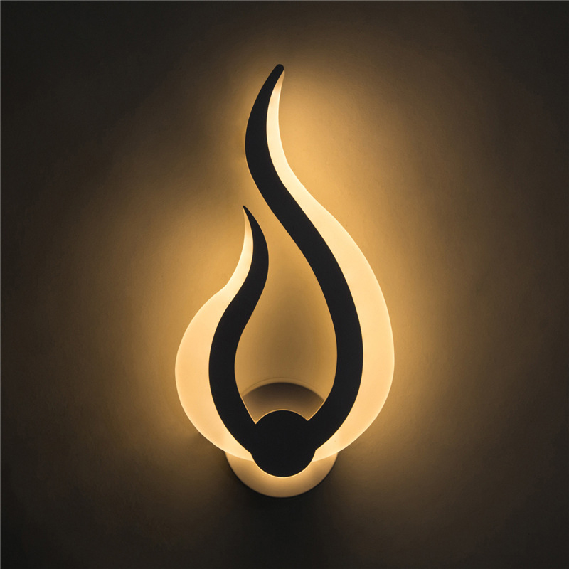 Lighting Decoration On Wall - アクリルLED屋内ウォールライト,シンプルなスタイル,寝室,リビングルーム,階段,廊下,ベッドサイド,ランプ,家の装飾,AC85-265V