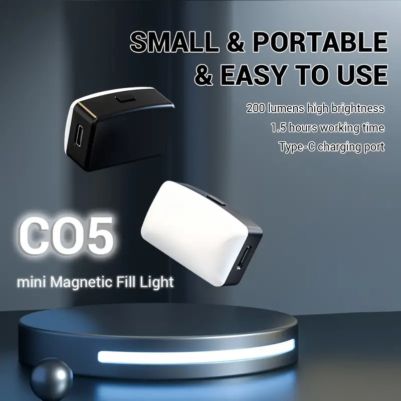 Lighting Gallery - ミニ磁気 LED Selfie ライト IPhone Samsung