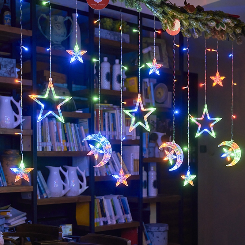 Pendant Lighting Christmas Decor - クリスマスのLEDストリップライト,ロマンチックな雰囲気,無地,月の形,ランプの装飾,3.5m