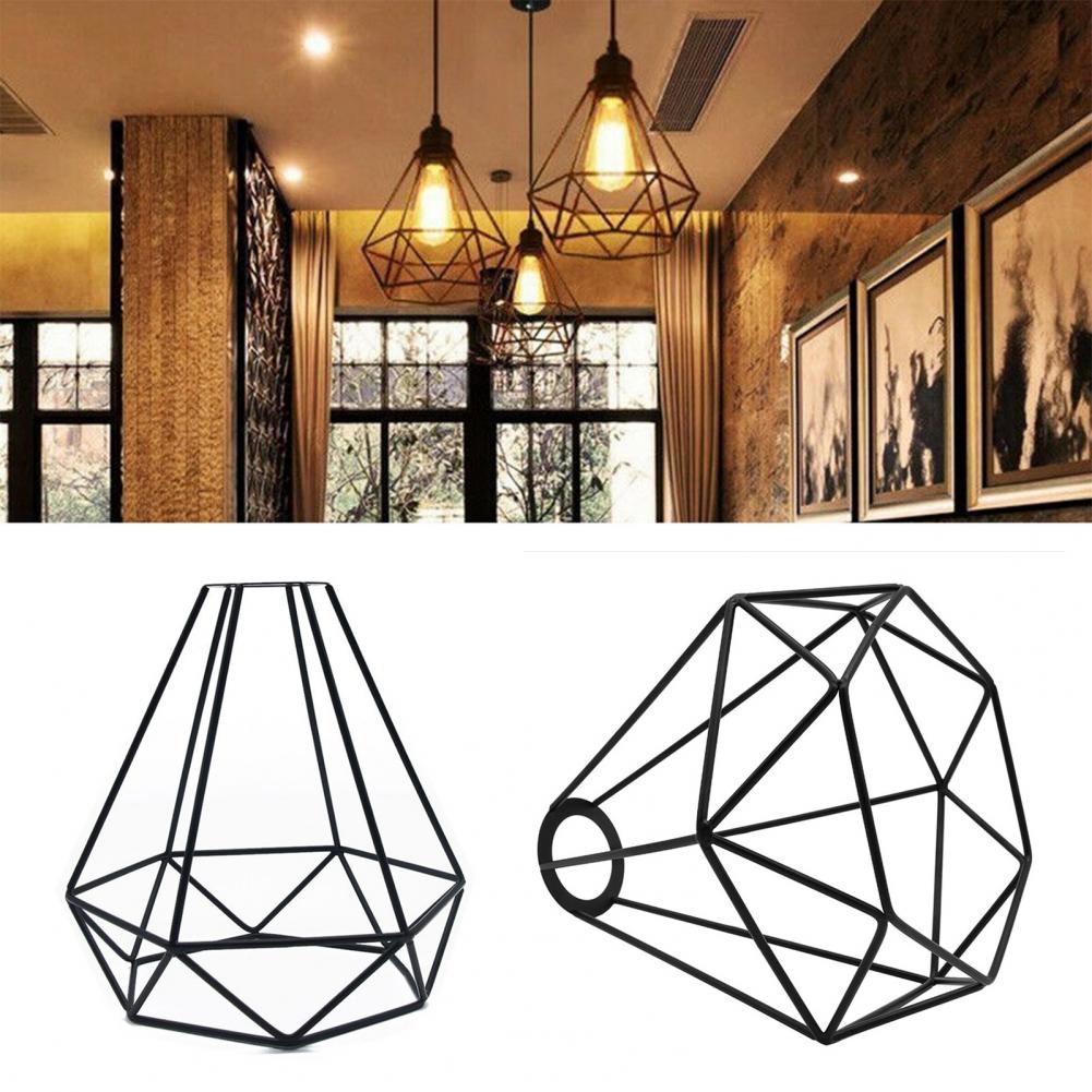 ランプカバー、レトロな金属製ランプシェード、幾何学模様のライ - Geometric Lamp Shade のレビューと価格