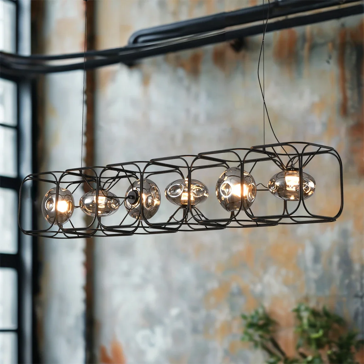レトロなデザインの吊り下げ式LEDシーリングライト,幾何学的 - Geometric Lamp Shade のレビューと価格