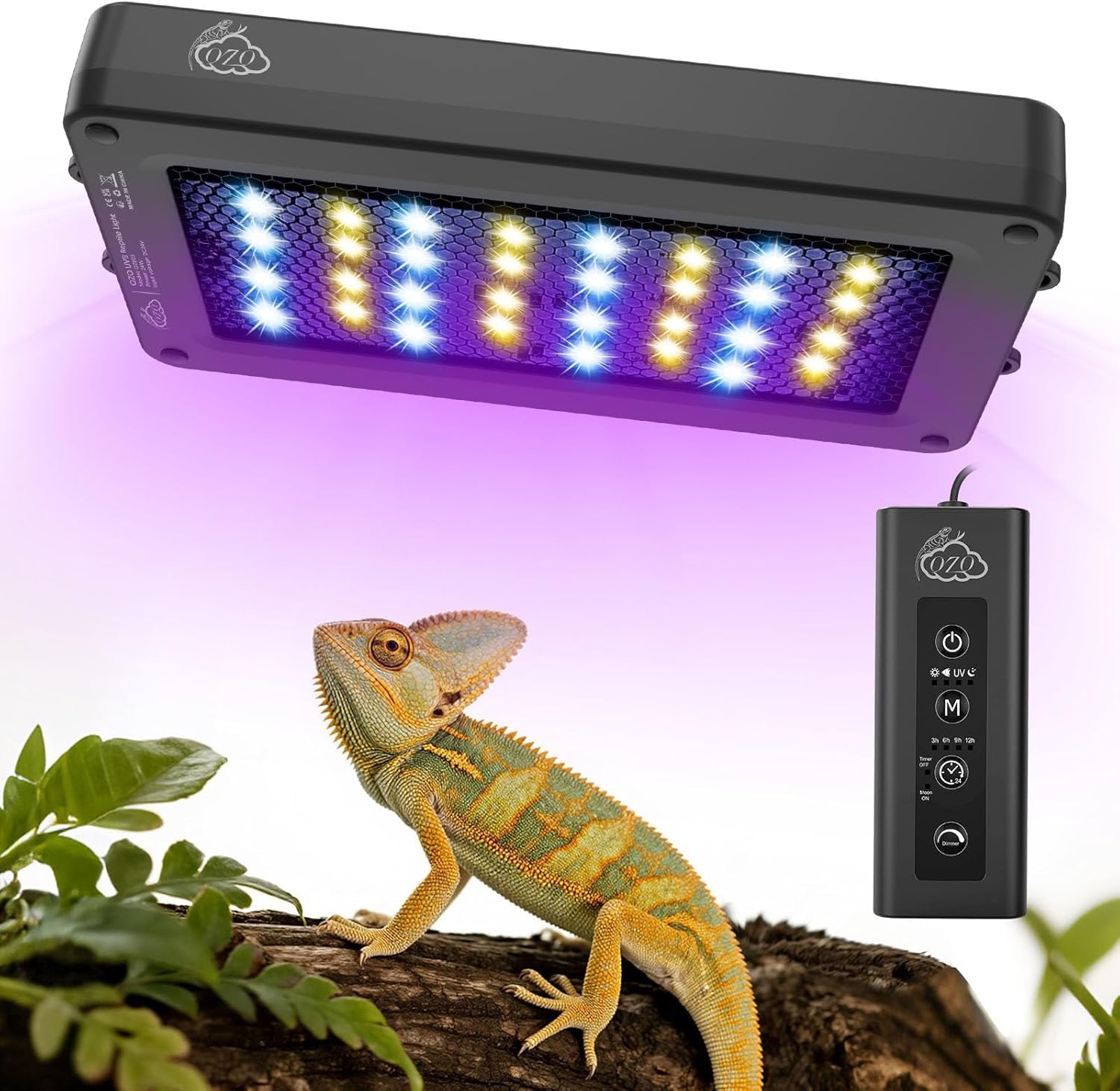 24W LED UVA UVB 爬虫類ランプ 調光機能付き  - Gecko Lighting & Decor のレビューと価格