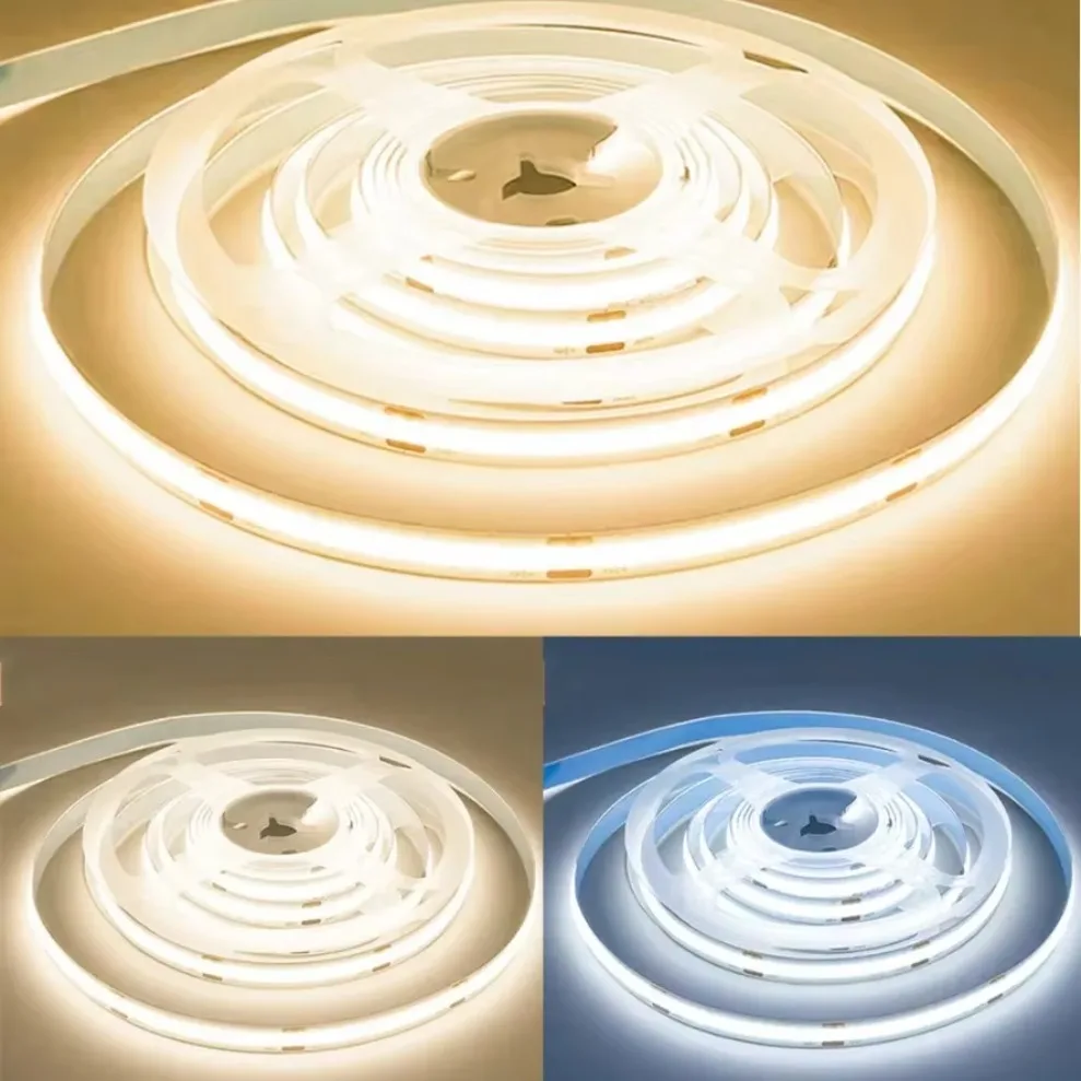 8mm COB LEDストリップライト、DC12V/24V、 - Lighting Decor And More のレビューと価格
