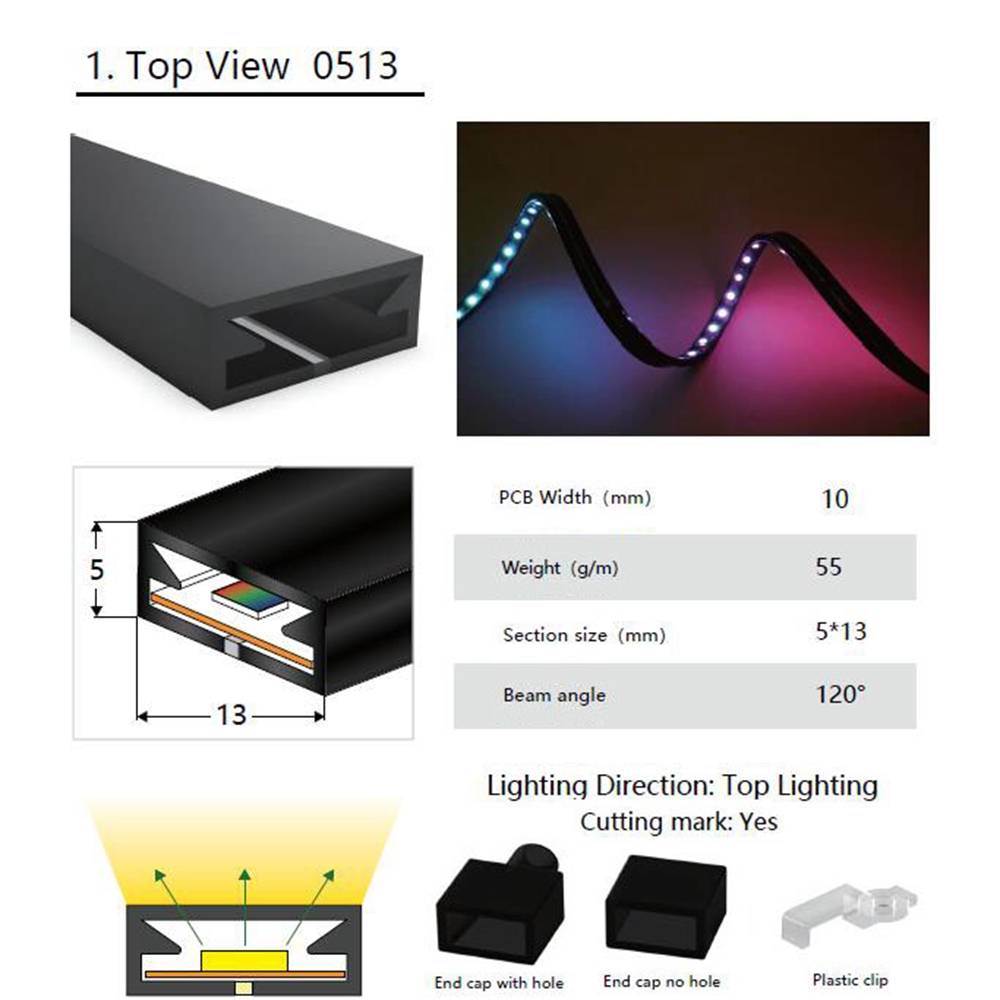 シリカゲル付きフレキシブルledストリップライト,装飾用防水 - Lighting Decor And More のレビューと価格