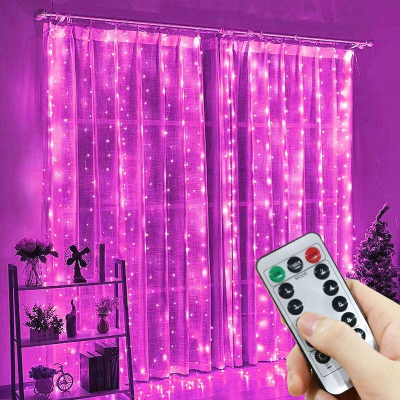 屋内用、誕生日デコレーションに最適。USB電源で動作するLE - Fairy Light Curtain のレビューと価格
