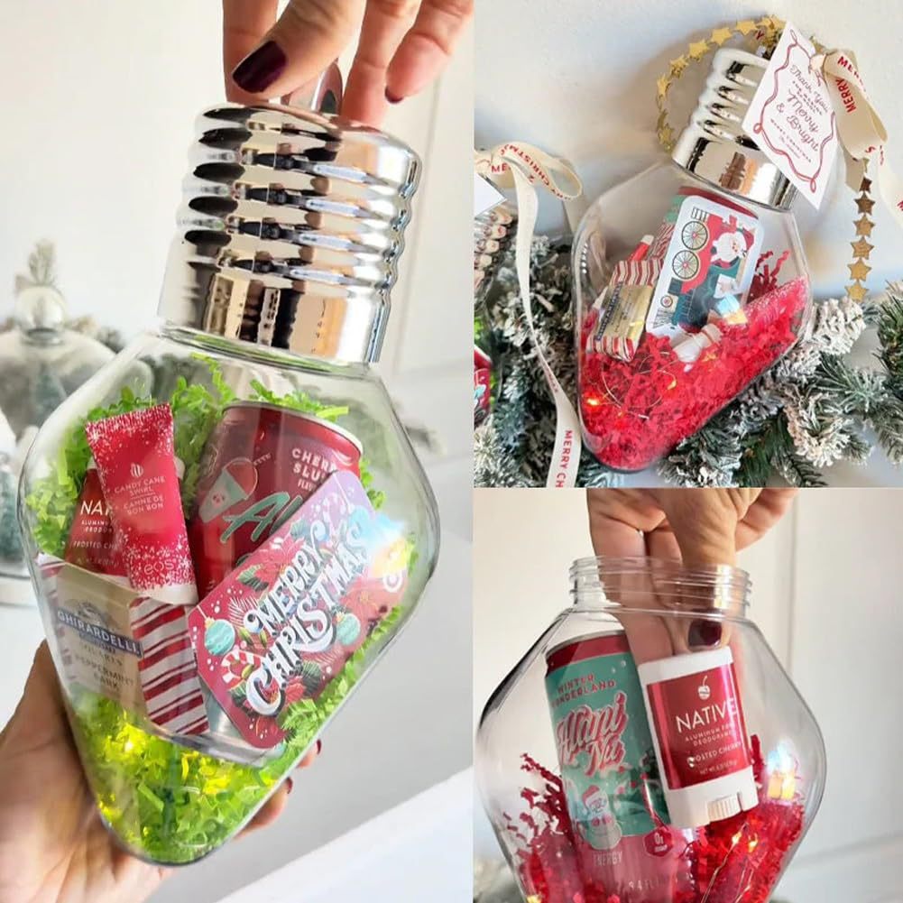 クリスマス電球ギフトジャー クリスマスツリーオーナメント 詰 - Pendant Lighting Christmas Decor のレビューと価格