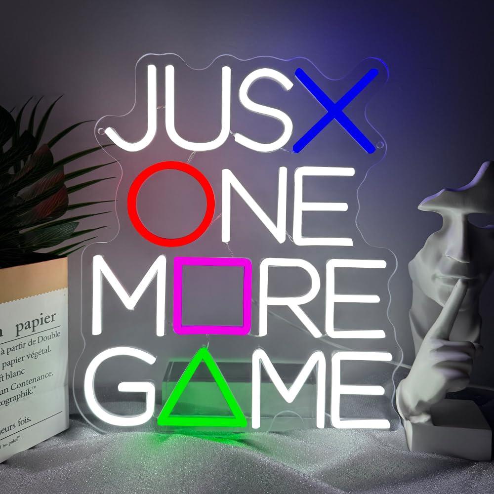 もう1つのゲームだけを残すネオンサインUSB調光LEDライト - Lighting Decor And More のレビューと価格