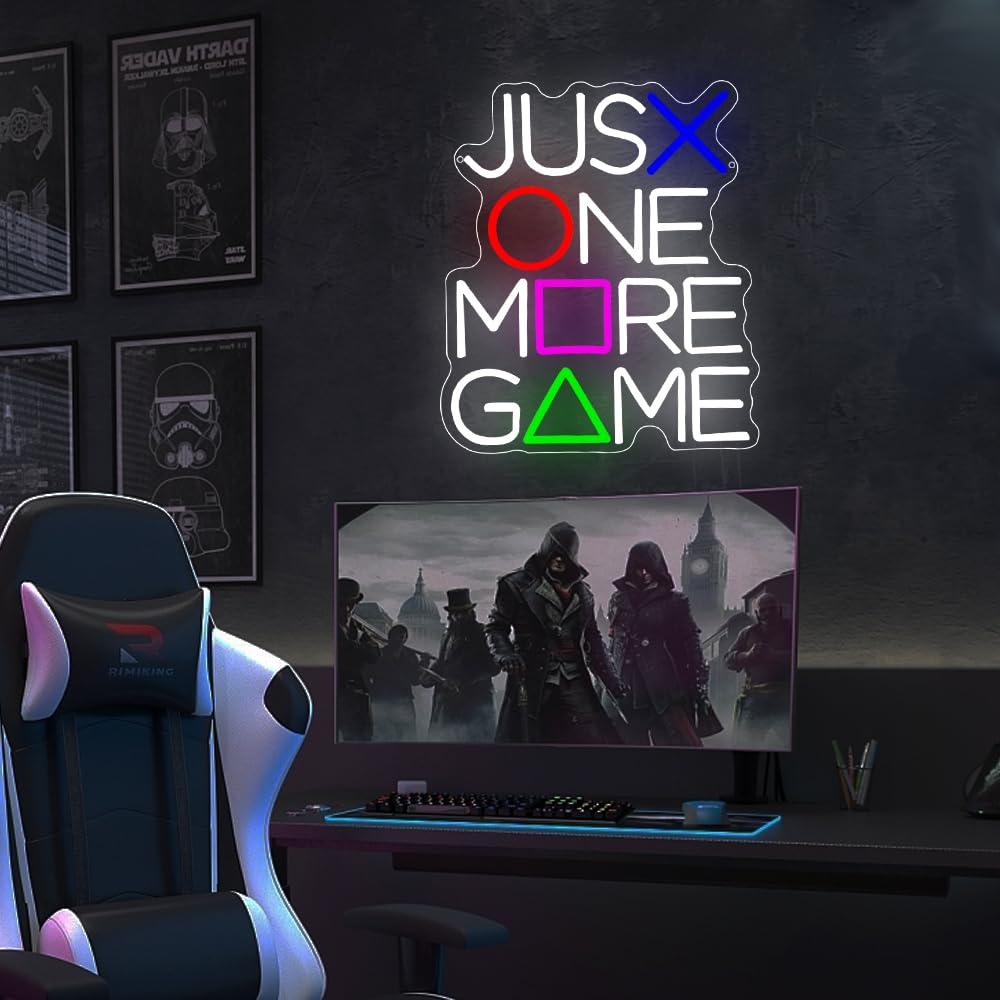 もう1つのゲームだけを残すネオンサインUSB調光LEDライト - Lighting Decor And More のレビューと価格
