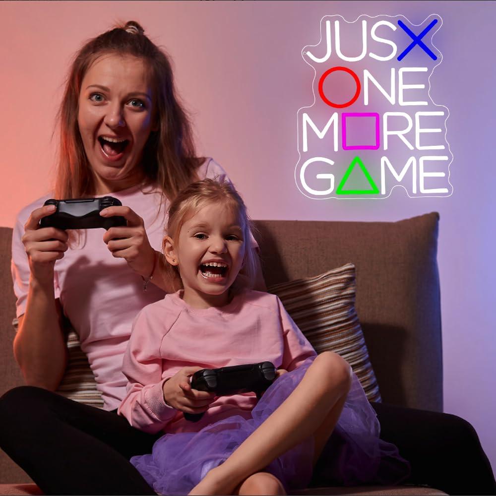 もう1つのゲームだけを残すネオンサインUSB調光LEDライト - Lighting Decor And More のレビューと価格