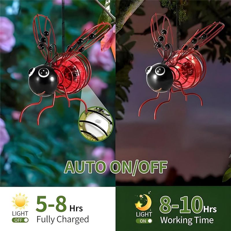 A33Z-ソーラービーシミュレーションライト、屋外用吊り下げ - Lighting Bug Decor のレビューと価格