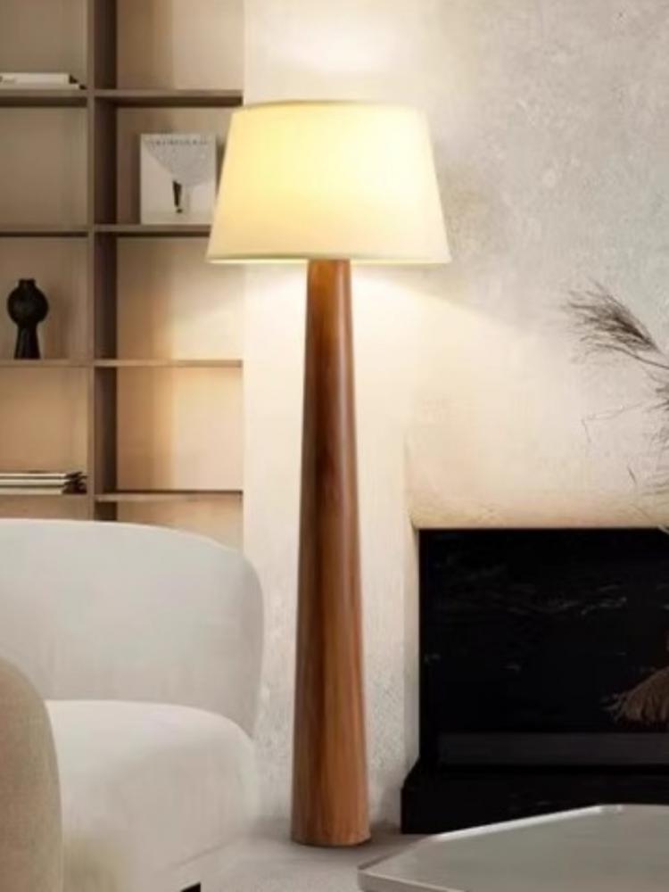 円錐形オーク材フロアランプ侘び寂びレトロフロアランプリビング - Floor Lamp Tripod のレビューと価格