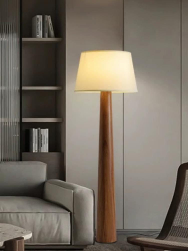 円錐形オーク材フロアランプ侘び寂びレトロフロアランプリビング - Floor Lamp Tripod のレビューと価格