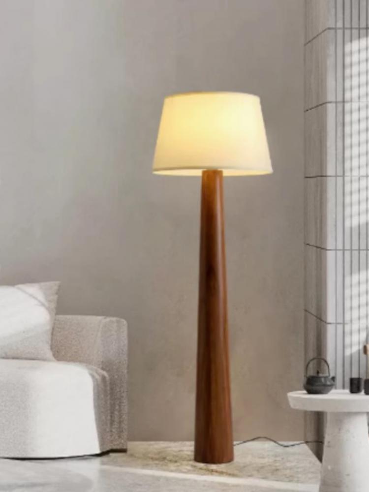 円錐形オーク材フロアランプ侘び寂びレトロフロアランプリビング - Floor Lamp Tripod のレビューと価格