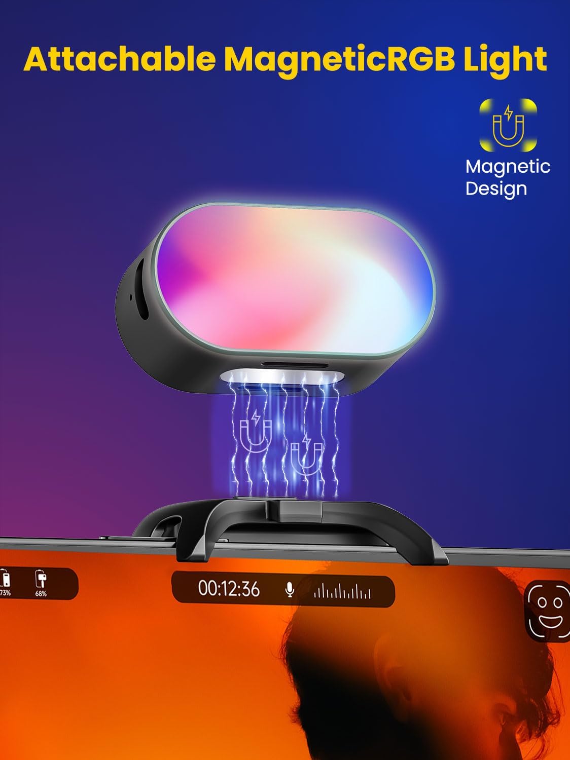 AOCHUAN ミニ RGB 磁気補助光 3 ストップ輝度  - Lighting Gallery のレビューと価格
