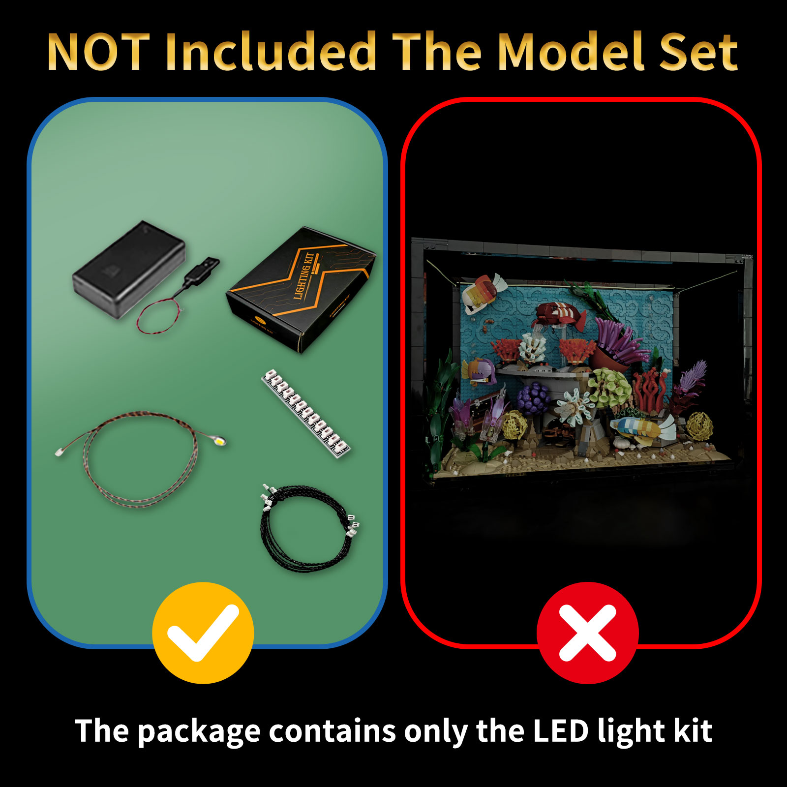 LYBMTWF LED 照明キットはレゴ 10366 熱帯水 - Lighting Gallery のレビューと価格