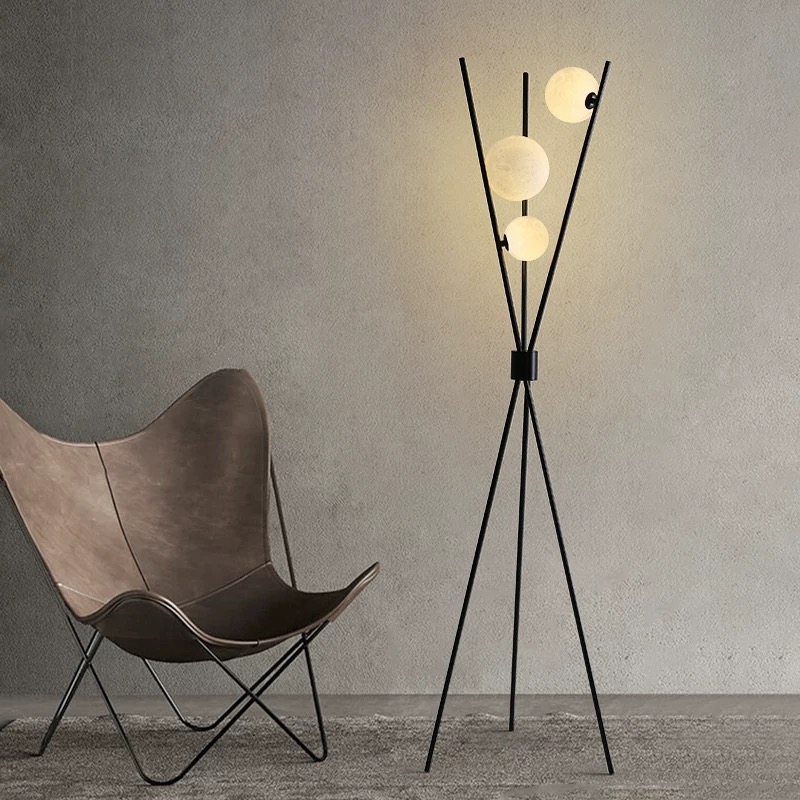 アートパッド北欧風ブラックフロアランプソファリビングルーム装 - Floor Lamp Tripod のレビューと価格