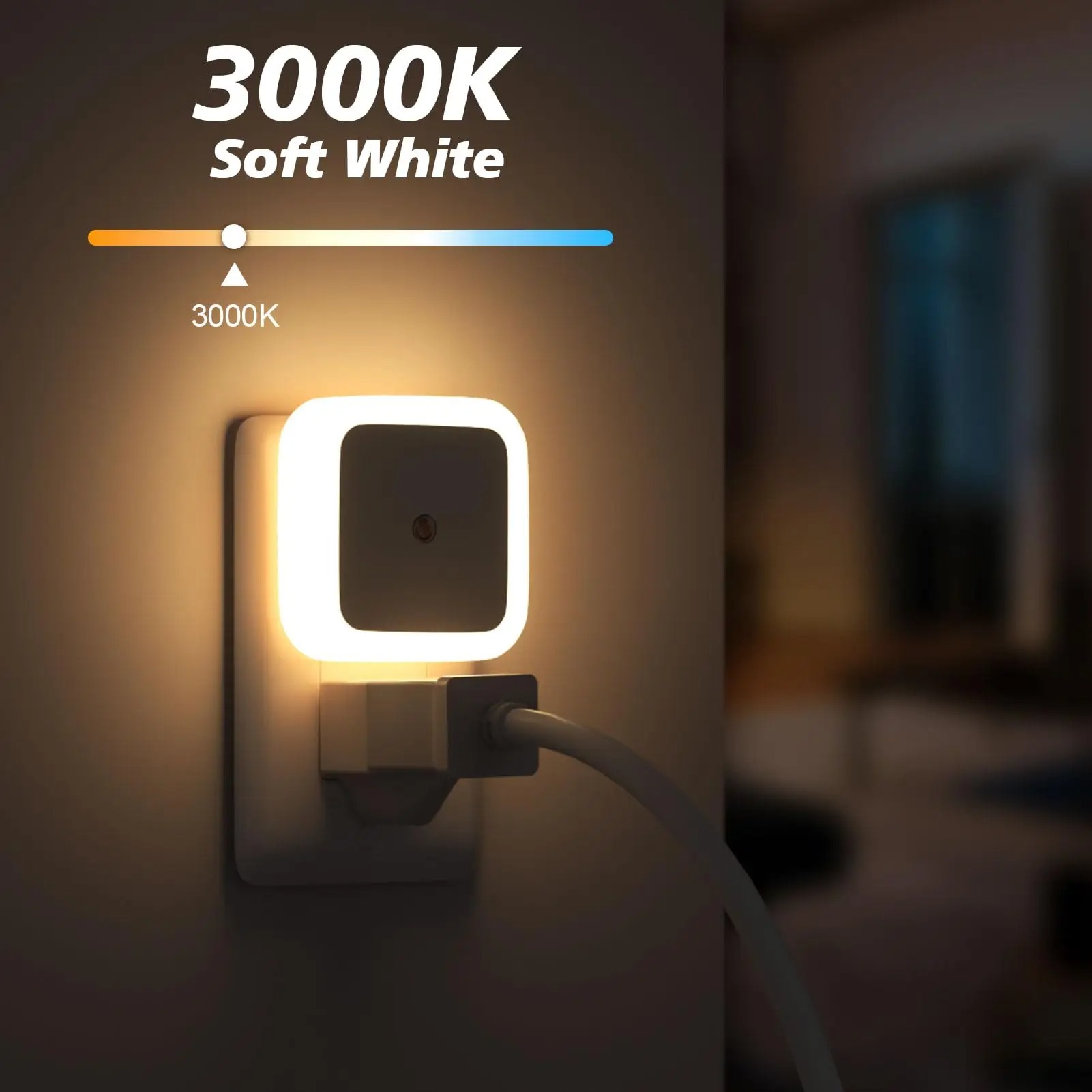 LED壁掛け式プラグライト、センサー内蔵、日没・日の出に合わ - Lighting Decoration On Wall のレビューと価格