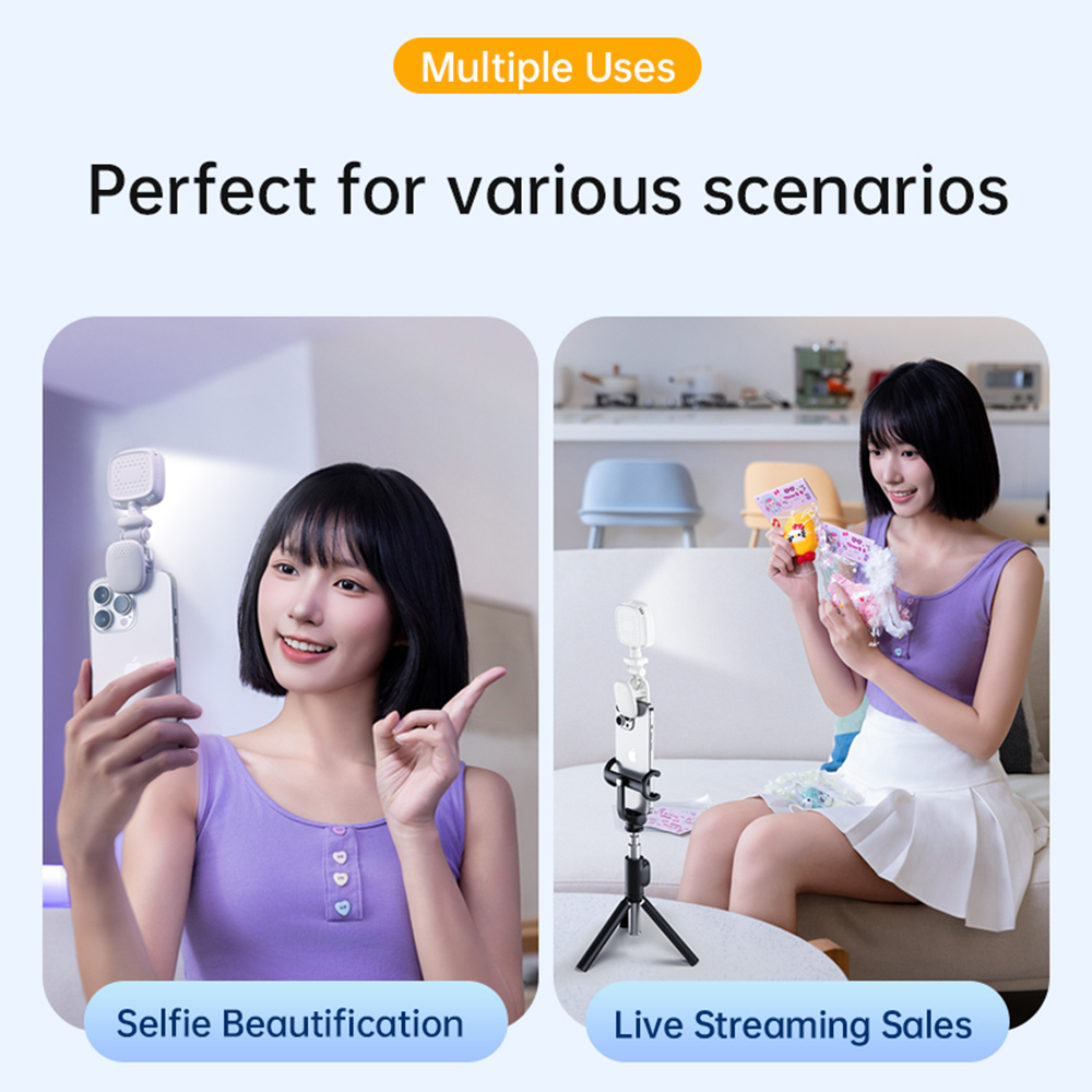 ポータブルLEDセルフィーライトカメラミニフィルライト充電式 - Lighting Gallery のレビューと価格