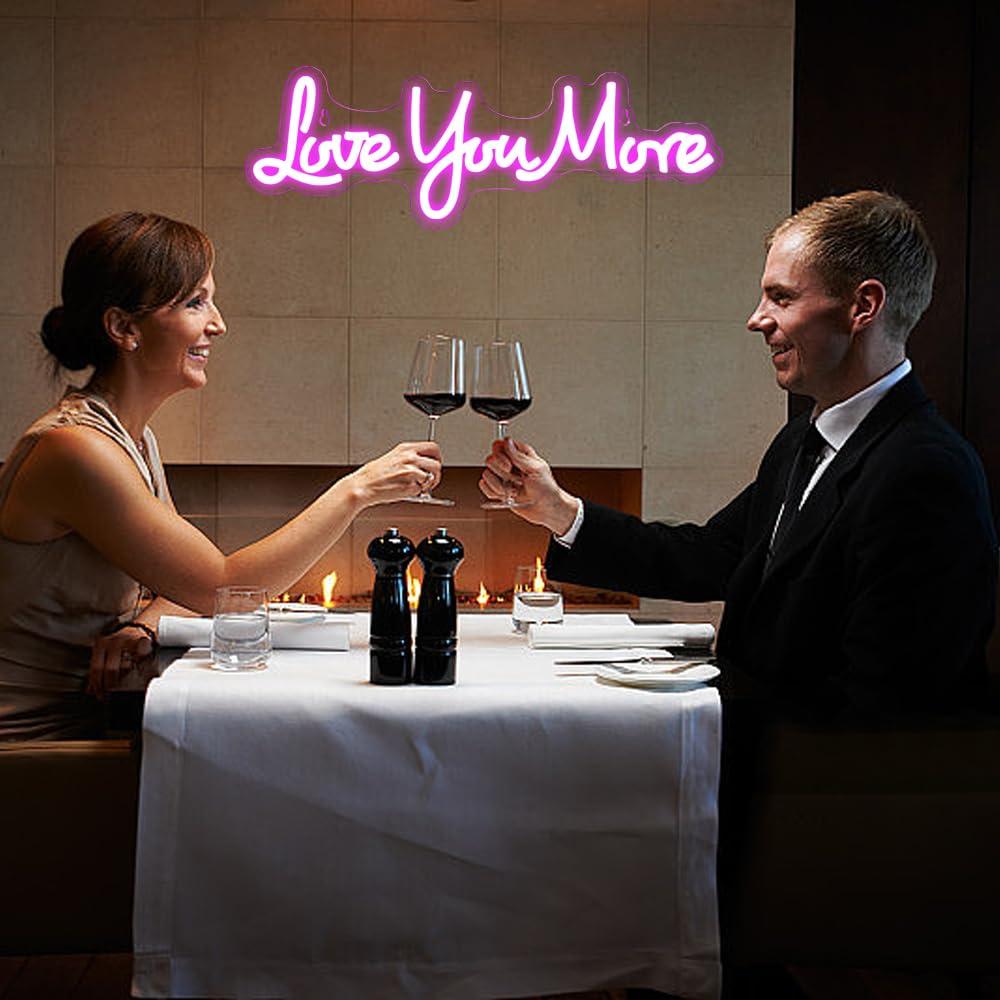 Love You More ネオンサイン USB調光可能 L - Lighting Decor And More のレビューと価格
