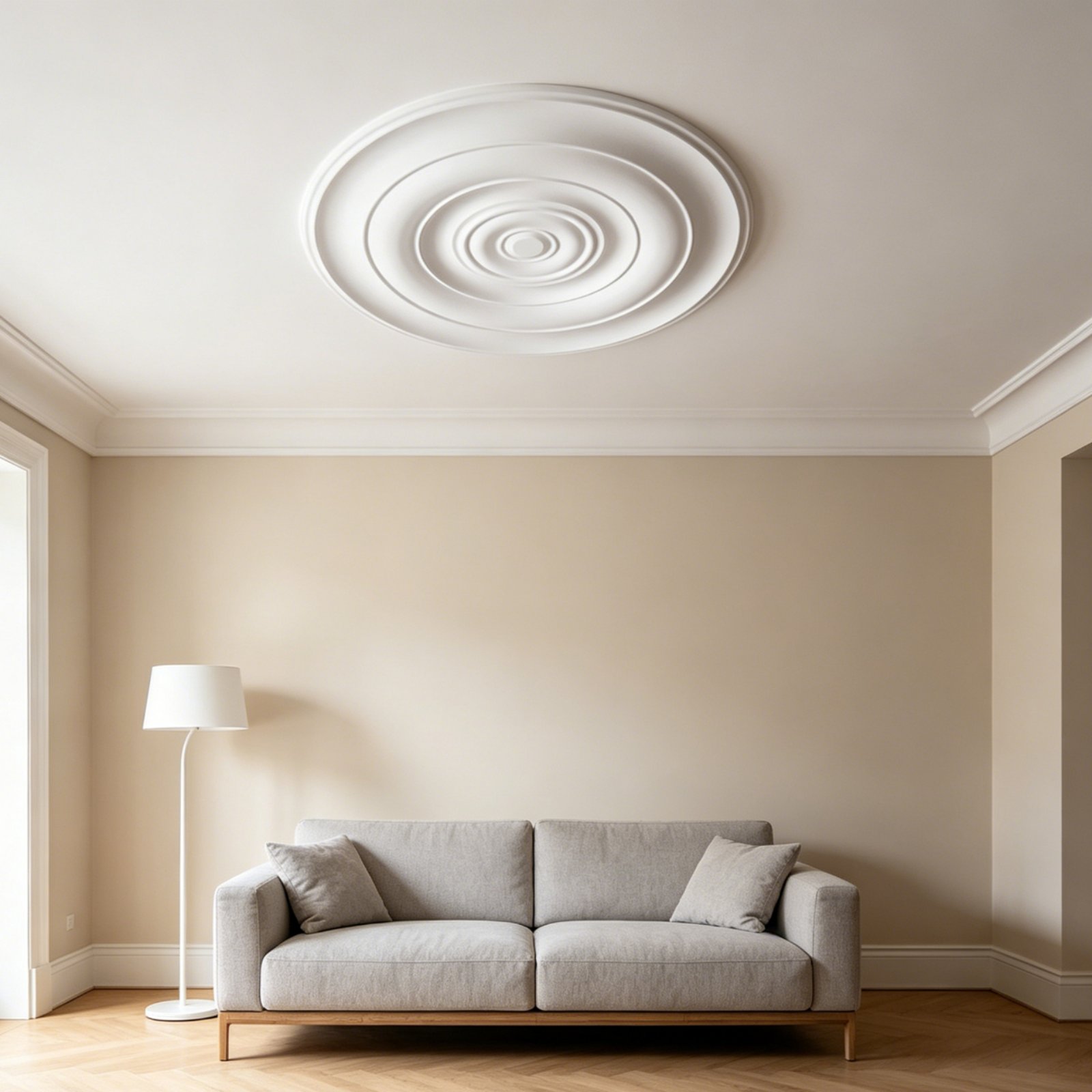 ラウンド天井メダリオンヨーロッパデザインPU天井装飾照明器具 - Lighting Interior Decor のレビューと価格