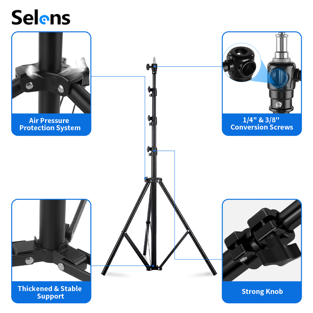 Selens 2.2~3.95m エアクッションライトスタン - Lighting Gallery のレビューと価格