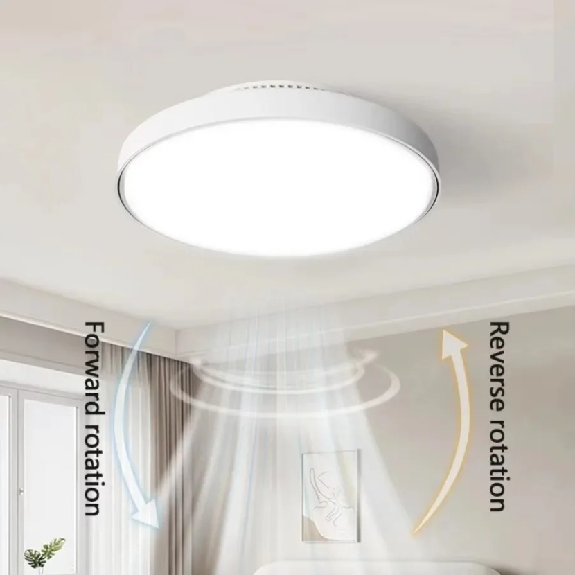 新しいウォールナット色の見えない羽根のないシーリングファンラ - Decor Lighting Ceiling Fans のレビューと価格