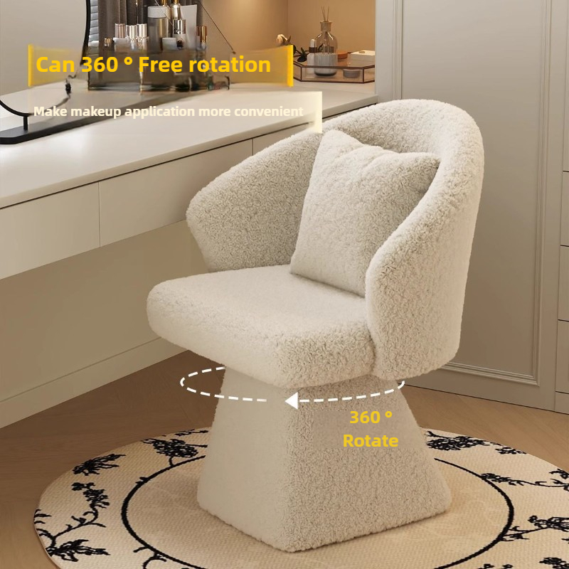 ドレッシングテーブルチェア、回転式化粧スツール、女性用寝室プ - Furniture Lighting & Decor Magazine のレビューと価格