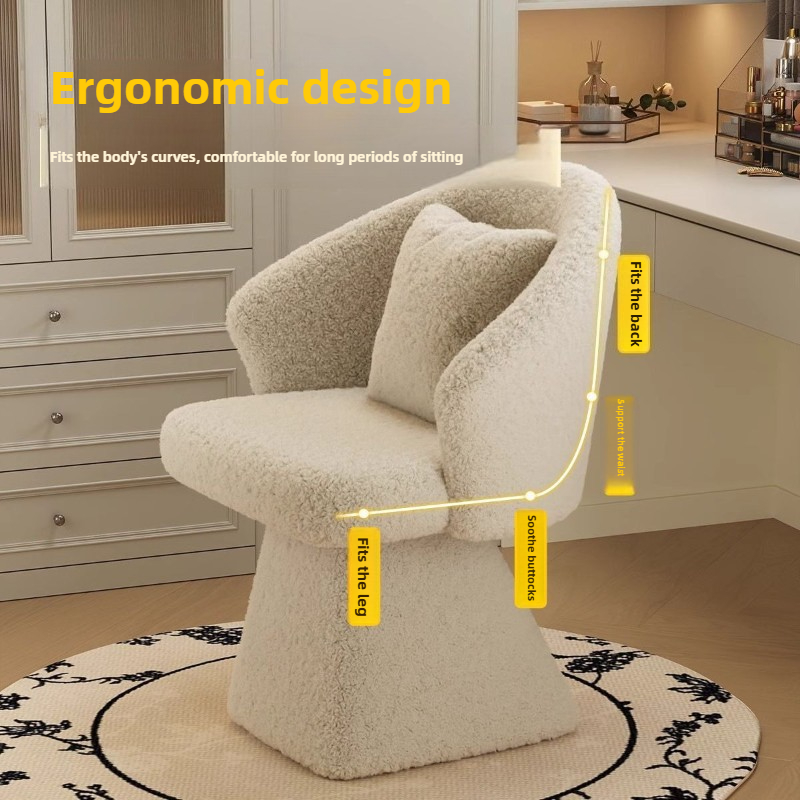 ドレッシングテーブルチェア、回転式化粧スツール、女性用寝室プ - Furniture Lighting & Decor Magazine のレビューと価格