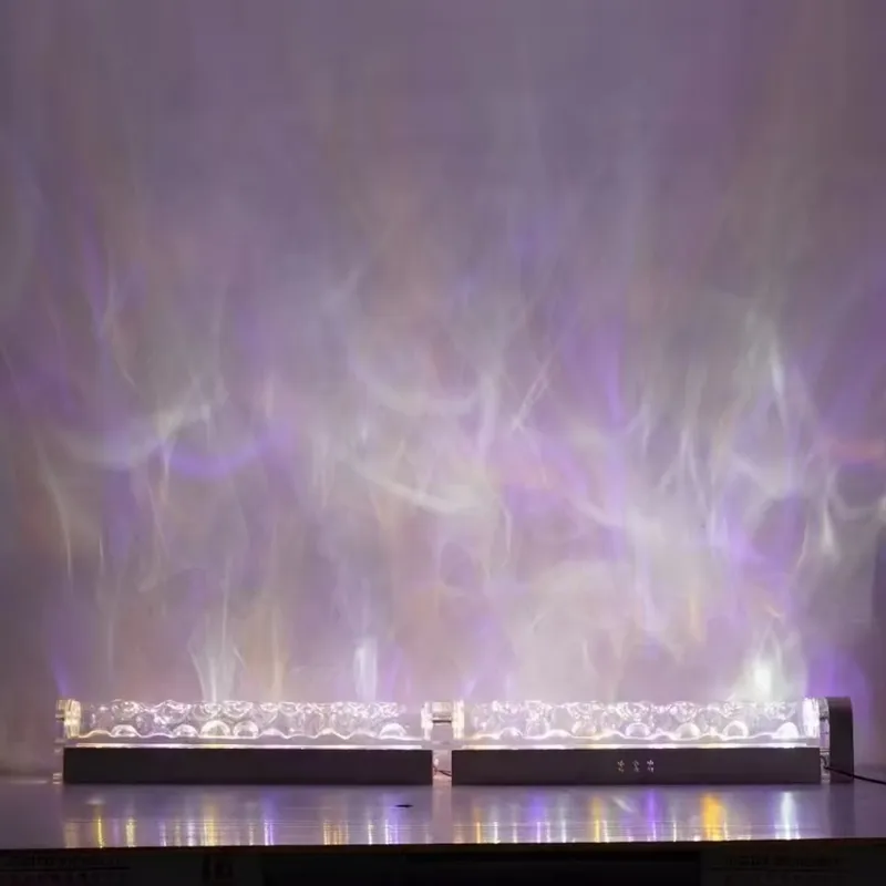 スマート3Dウォールウォッシュ炎投影ライト、水波紋雰囲気ラン - Lighting Decoration In Bedroom のレビューと価格