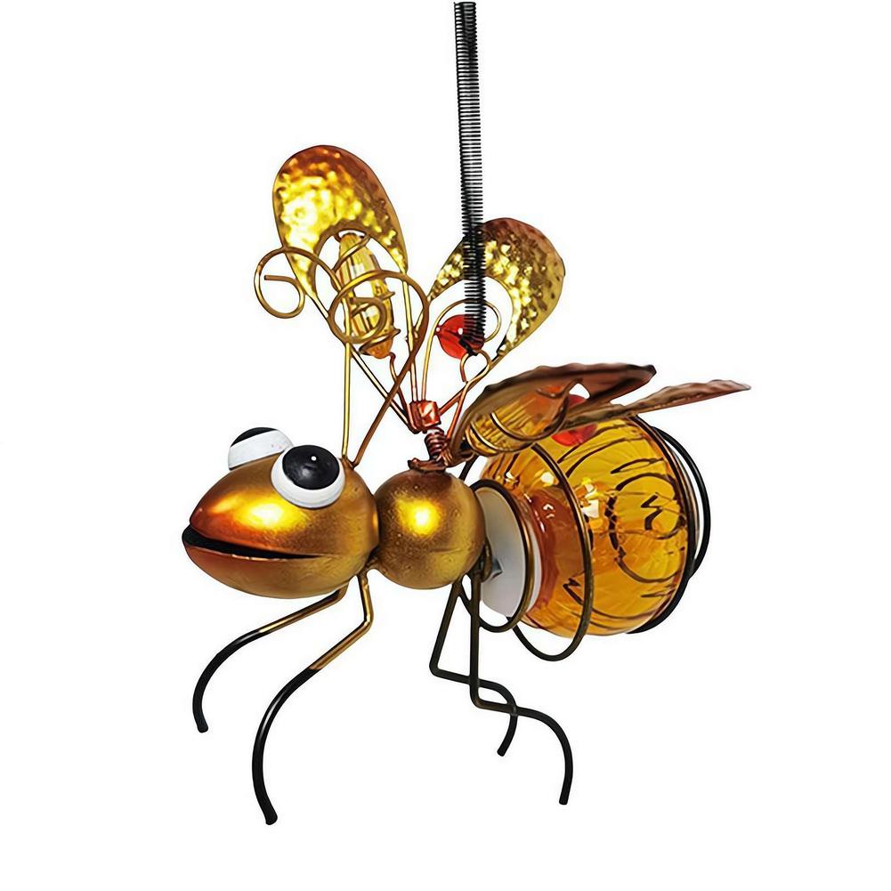 ソーラー式吊り下げ虫除けライト 金属製吊り下げ式飛行昆虫ラン - Lighting Bug Decor のレビューと価格