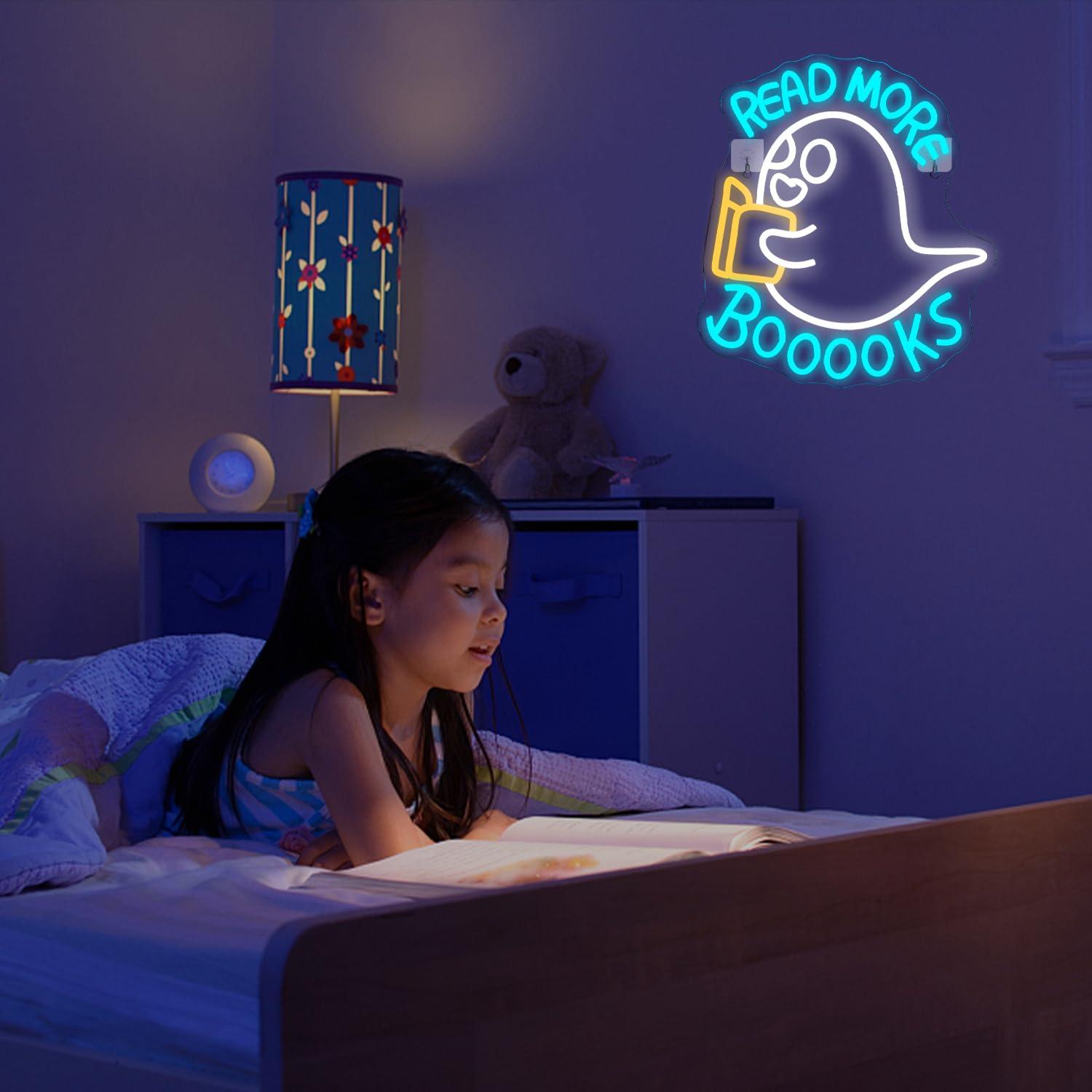 「ブック」のネオンサイン。USB接続で調光可能なLEDライト - Lighting Decor And More のレビューと価格