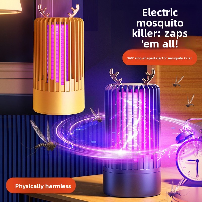 USB電源式電撃虫取りランプ 鹿の角型装飾 蚊取りライト 省 - Lighting Bug Decor のレビューと価格
