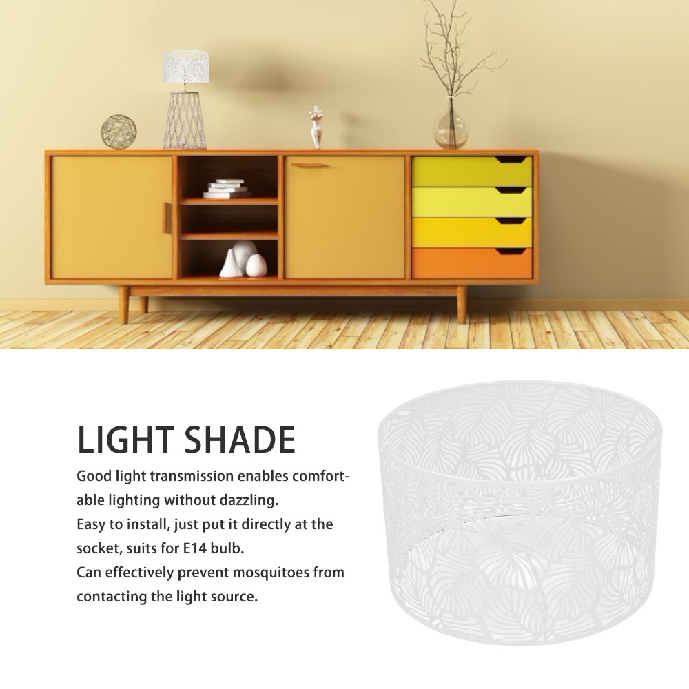 モダンな鉄製ランプシェード幾何学模様中型シャンデリアランプシ - Geometric Lamp Shade のレビューと価格