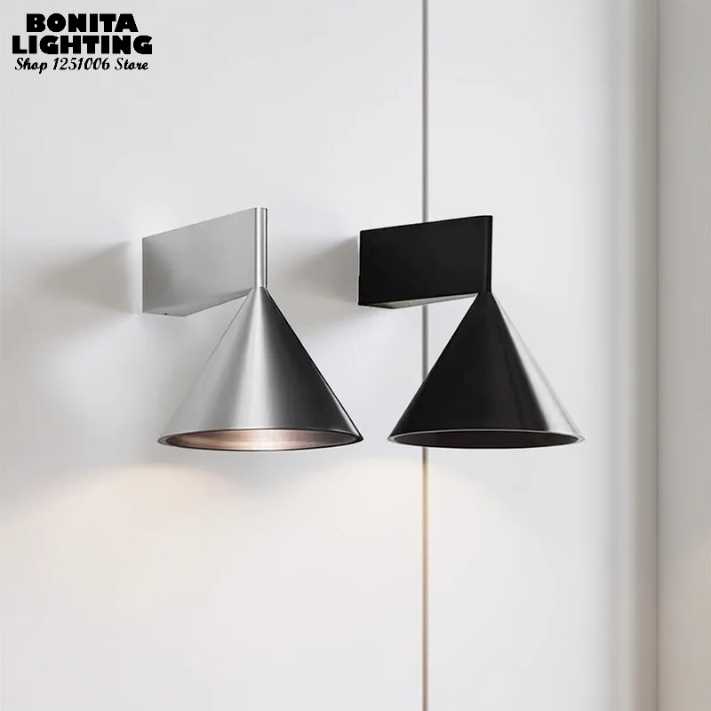 北欧幾何学模様の円錐形ウォールランプ、背景壁/オフィス/ホテ - Geometric Lamp Shade のレビューと価格