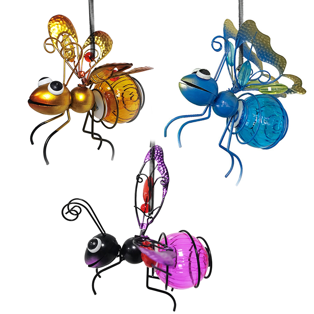 ソーラー式屋外昆虫ランプ 吊り下げ式飛翔昆虫ランプ ガーデン - Lighting Bug Decor のレビューと価格
