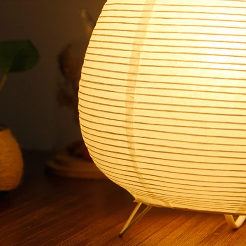 日本のライスペーパーランタン Led テーブルランプリビング - Floor Lamp Tripod のレビューと価格