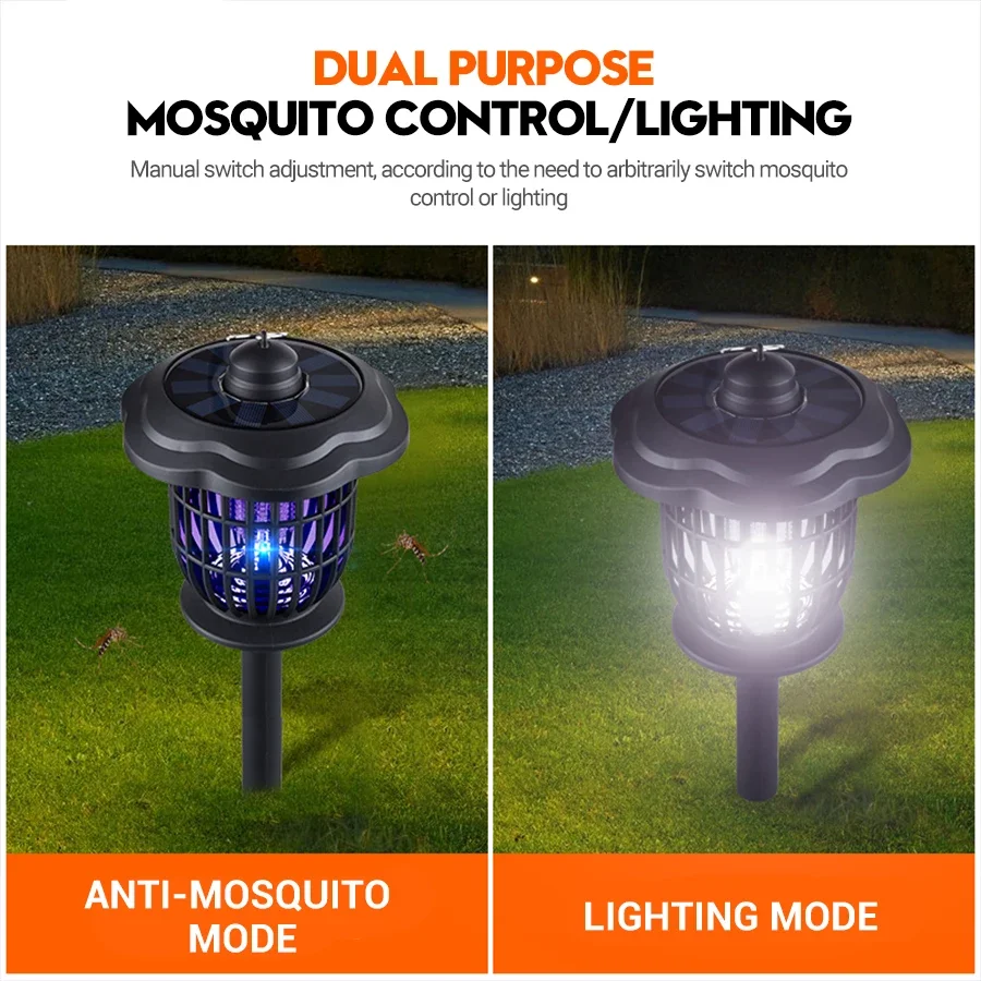 2-in-1 1200mAh LEDソーラーライト虫よけ器、 - Lighting Bug Decor のレビューと価格