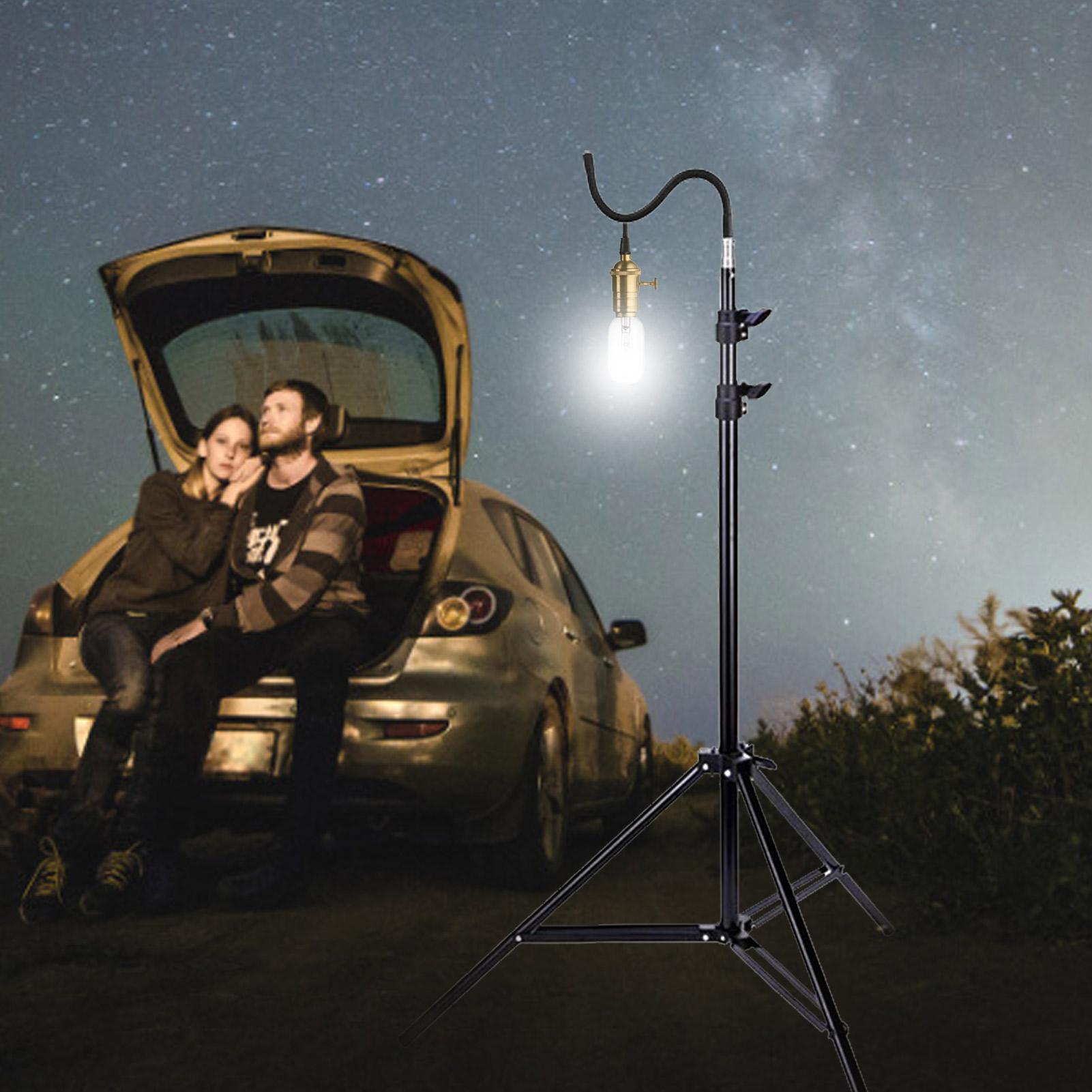 2m キャンプライトスタンド折りたたみ伸縮三脚調節可能な軽量 - Floor Lamp Tripod のレビューと価格