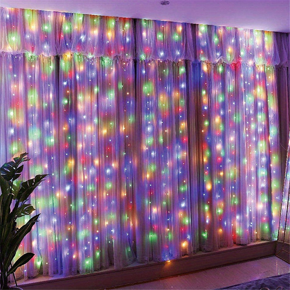 3/6M USB LED カーテン 8 モードリモコンライト - Fairy Light Curtain のレビューと価格