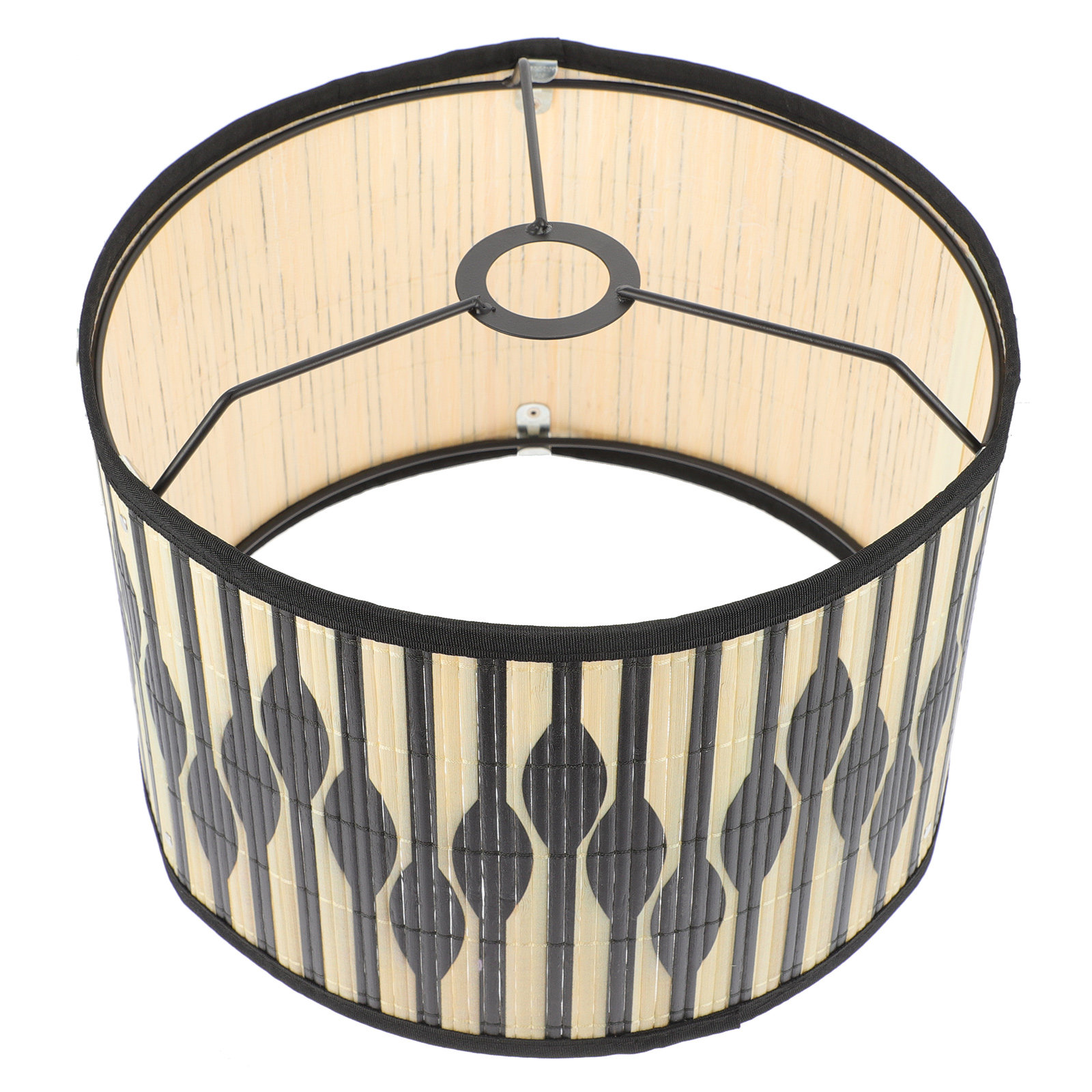 洗練された竹細工の幾何学模様のランプシェード。お部屋のインテ - Geometric Lamp Shade のレビューと価格