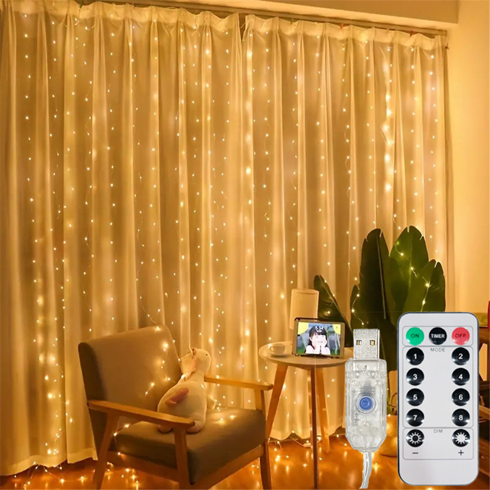 LEDカーテンライト クリスマス ハロウィン ガーランドラン - Fairy Light Curtain のレビューと価格