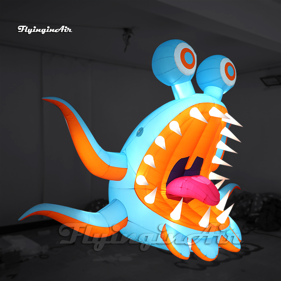 3mのパーソナライズされた照明付き巨大インフレータブルモンス - Lighting Bug Decor のレビューと価格